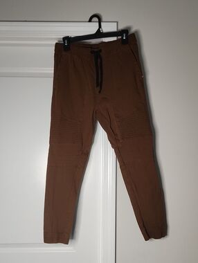 TRUE ROCK Men's Brown Drawstring Joggers